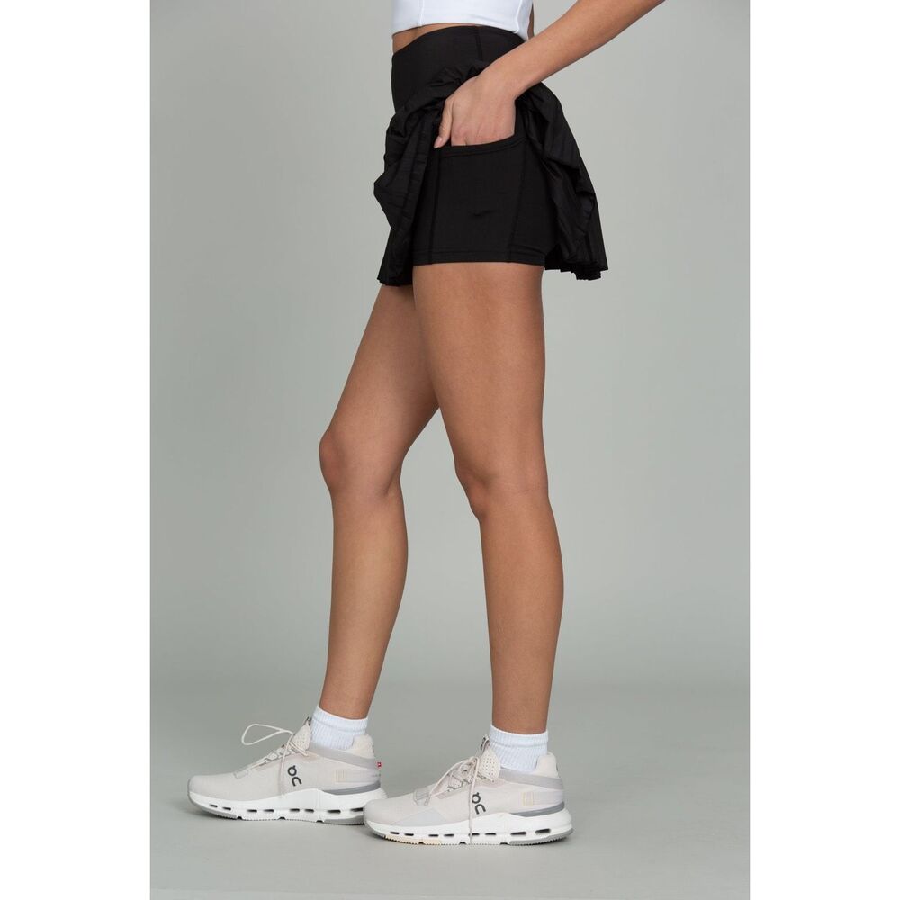 ✨Gold Hinge BLACK PLEATED TENNIS SZ SMALL SKIRT✨ - Picture 6 of 7